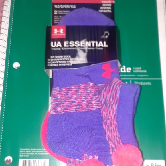 purple under armour socks
